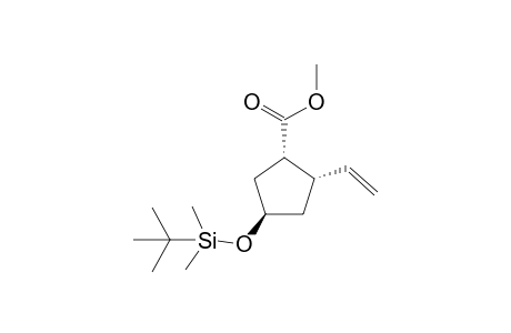 Cyclopentanecarboxylic acid, 2-ethenyl-4-[[(1,1-dimethylethyl)dimethylsiyl]oxy]-, methyl ester (1.alpha.,2.alpha.,4.beta.)-