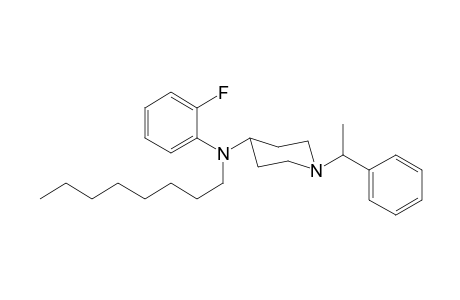 N-2-Fluorophenyl-N-octyl-1-(1-phenylethyl)piperidin-4-amine