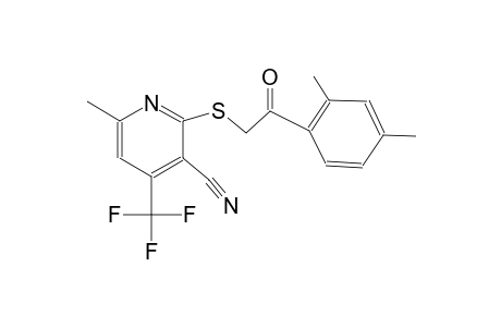 2-{[2-(2,4-dimethylphenyl)-2-oxoethyl]sulfanyl}-6-methyl-4-(trifluoromethyl)nicotinonitrile