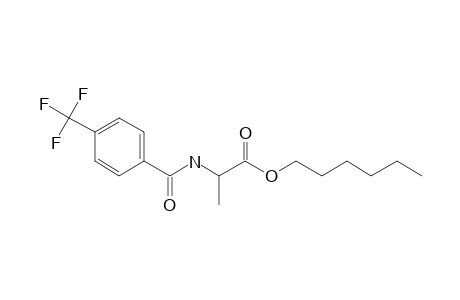 L-Alanine, N-(4-trifluoromethylbenzoyl)-, hexyl ester