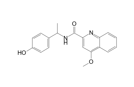 4-Methoxyquinoline-2-carboxylic acid, [1-(4-hydroxyphenyl)ethyl]amide