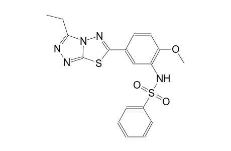 benzenesulfonamide, N-[5-(3-ethyl[1,2,4]triazolo[3,4-b][1,3,4]thiadiazol-6-yl)-2-methoxyphenyl]-