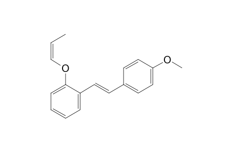 2-(E-4'-Methoxystyryl)phenyl-1-Z-propenyl ether