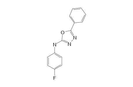 2-PHENYL-5-(4-FLUORO-PHENYLAMINO)-1,3,4-OXADIAZOLE