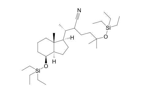 (8S,20R,22.xi.)-Des-A,B-8-[(triethylsilyl)oxy]-22-cyano-25-[(triethylsilyl)oxy]-cholestane
