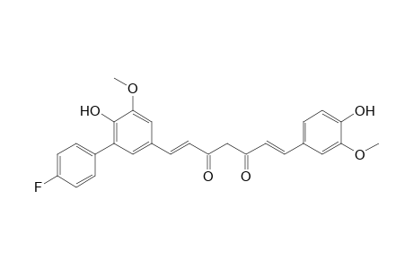 5'-(4"-Fluorophenyl)-1,7-bis(4'-hydroxy-3'-methoxyphenyl)-1,6-heptadiene-3,5-dione