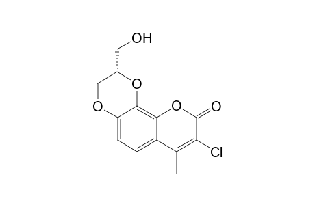3-Chloro-9-hydroxymethyl-4-methyl-7,10-dioxano[3,2-h]coumarin