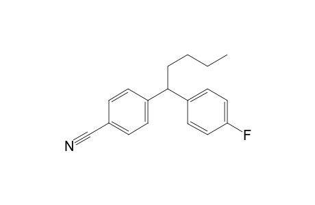 4-(1-(4-fluorophenyl)pentyl)benzonitrile