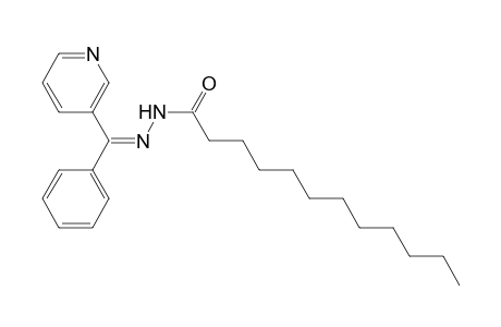 Dodecanehydrazide, N2-(phenyl)(3-pyridyl)methylene-