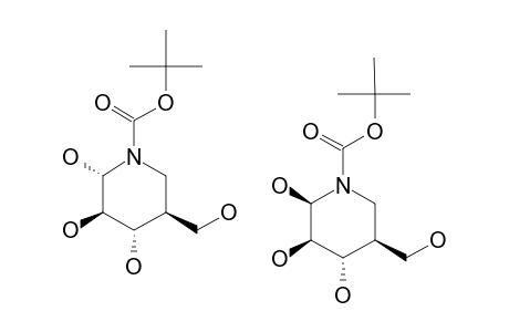 (2-S,3-S,4-R,5-R)-1-N-(TERT.-BUTOXYCARBONYL)-5-(HYDROXYMETHYL)-2,3,4-TRIHYDROXYPIPERIDINE;MIXTURE