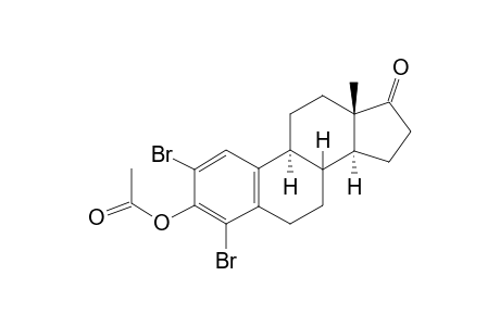 Acetic acid, 2,4-dibromo-7,8,9,11,12,13,14,15,16,17-decahydro-13-methyl-17-oxo-6H-cyclopenta[a]phenanthren-3-yl ester