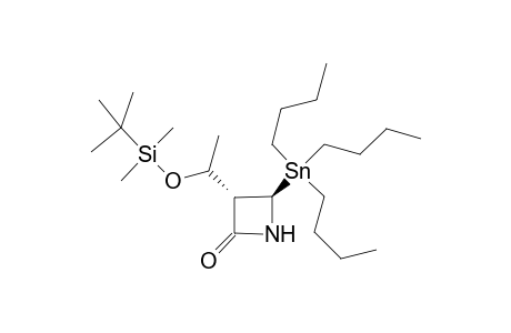 (3S,4R)-3-[1-(tert-Butyl-dimethyl-silanyloxy)-ethyl]-4-tributylstannanyl-azetidin-2-one