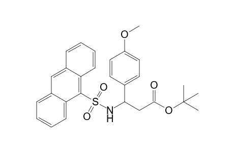 3-(9-anthracenylsulfonylamino)-3-(4-methoxyphenyl)propanoic acid tert-butyl ester