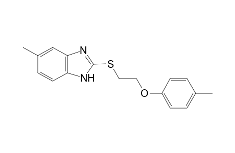 1H-1,3-Benzimidazole, 5-methyl-2-[[2-(4-methylphenoxy)ethyl]thio]-
