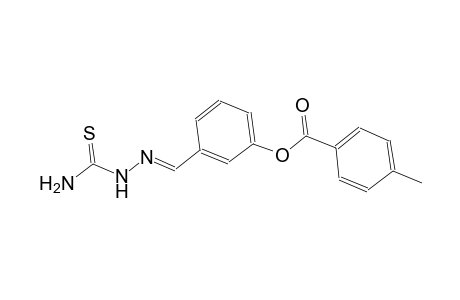 3-{(E)-[2-(aminocarbothioyl)hydrazono]methyl}phenyl 4-methylbenzoate