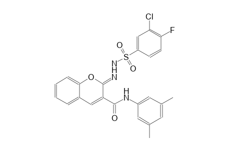 benzenesulfonic acid, 3-chloro-4-fluoro-, 2-[(2Z)-3-[[(3,5-dimethylphenyl)amino]carbonyl]-2H-1-benzopyran-2-ylidene]hydrazide