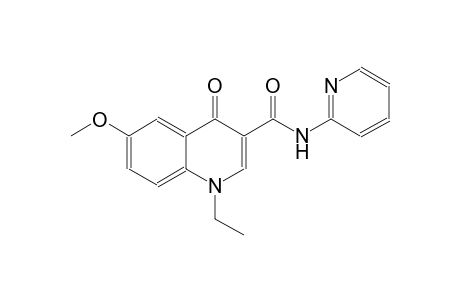 3-quinolinecarboxamide, 1-ethyl-1,4-dihydro-6-methoxy-4-oxo-N-(2-pyridinyl)-