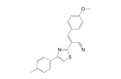(2E)-3-(4-Methoxyphenyl)-2-[4-(4-methylphenyl)-1,3-thiazol-2-yl]-2-propenenitrile