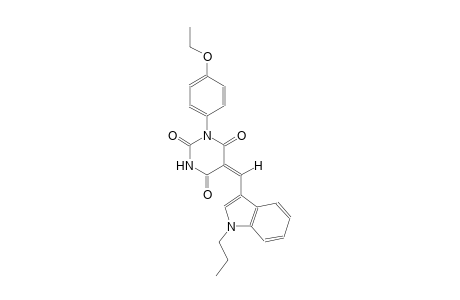 (5E)-1-(4-ethoxyphenyl)-5-[(1-propyl-1H-indol-3-yl)methylene]-2,4,6(1H,3H,5H)-pyrimidinetrione