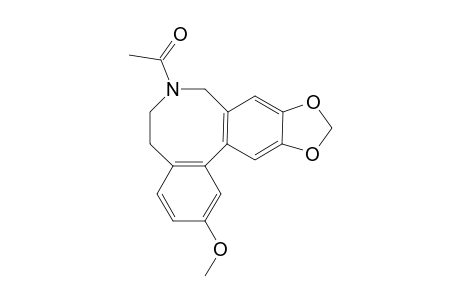 6-Acetyl-11-methoxy-2,3-methylenedioxy-5,6,7,8-tetrhydrodibenz[c,e]azeocine