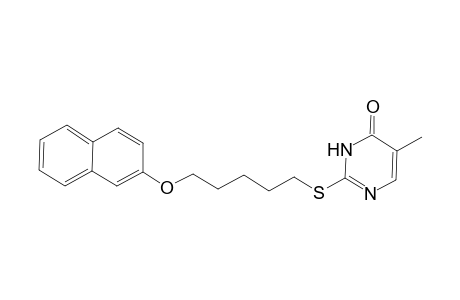 5-Methyl-2-([5-(2-naphthyloxy)pentyl]sulfanyl)-4(3H)-pyrimidinone