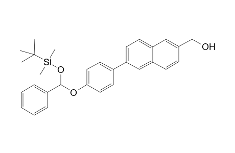 6-{[(1',1'-Dimethylethyl)dimethylsilyl]oxy]-.alpha.-4-[(phenylmethoxy)phenyl]naphthalene-2-methanol