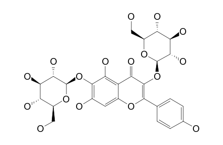 6-HYDROXYKAEMPFEROL-3,6-DI-O-BETA-D-GLUCOPYRANOSIDE