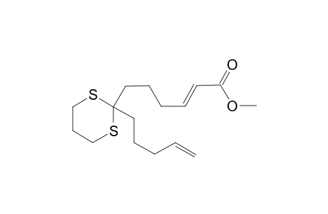 (E)-6-(2-pent-4-enyl-1,3-dithian-2-yl)-2-hexenoic acid methyl ester