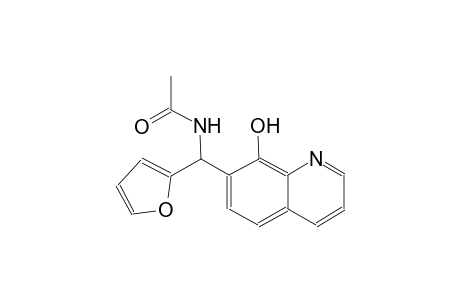 acetamide, N-[2-furanyl(8-hydroxy-7-quinolinyl)methyl]-