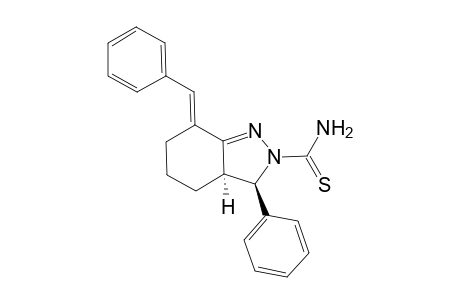 trans-7-Benzylidene-3,3a,4,5,6,7-hexahydro-3-phenyl-2-thiocarbamoyl-2H-indazole