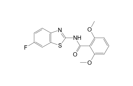 Benzamide, N-(6-fluorobenzothiazol-2-yl)-2,6-dimethoxy-
