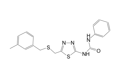 N-(5-{[(3-methylbenzyl)sulfanyl]methyl}-1,3,4-thiadiazol-2-yl)-N'-phenylurea