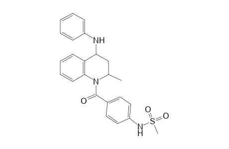 N-[4-(4-anilino-2-methyl-3,4-dihydro-2H-quinoline-1-carbonyl)phenyl]methanesulfonamide