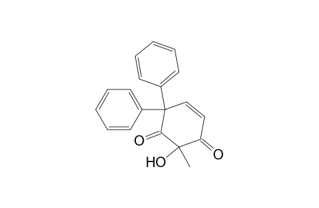 2-Hydroxy-2-methyl-6,6-diphenyl-cyclohex-4-ene-1,3-dione
