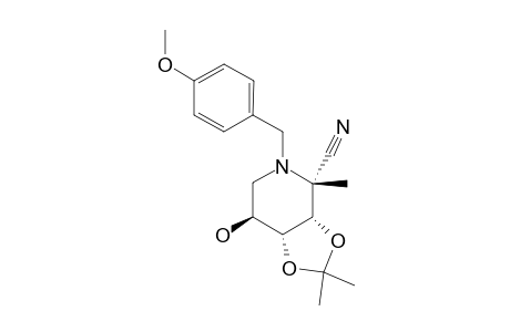 2,6-DIDEOXY-2,6-IMINO-3,4-O-ISOPROPYLIDENE-2-N-(4-METHOXYBENZYL)-2-C-METHYL-L-GALACTONONITRILE