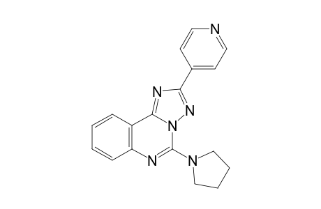 2-(4-pyridyl)-5-pyrrolidin-1-yl-[1,2,4]triazolo[1,5-c]quinazoline