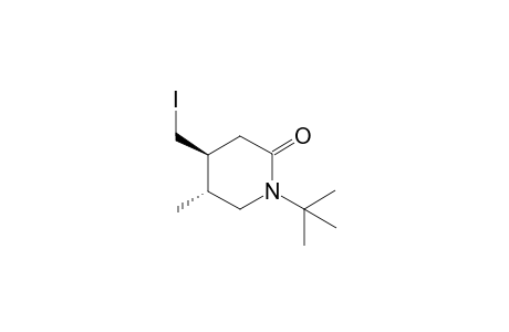 (4S*,5R*)-1-tert-Butyl-4-(iodomethyl)-5-methylpiperidin-2-one