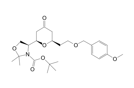 (S)-tert-Butyl 4-((2R,6R)-6-(2-(4-methoxybenzyloxy)ethyl)-4-oxo-tetrahydro-2H-pyran-2-yl)-2,2-dimethyloxazolidine-3-carboxylate