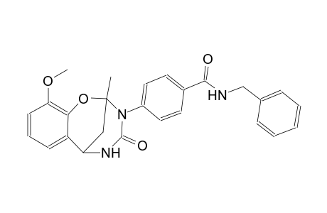 N-benzyl-4-{6-methoxy-9-methyl-11-oxo-8-oxa-10,12-diazatricyclo[7.3.1.0²,⁷]trideca-2,4,6-trien-10-yl}benzamide