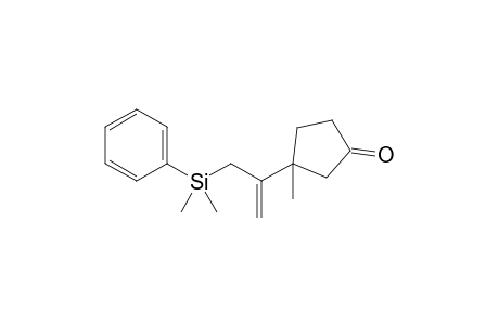 3-Methyl-3-[3-dimethyl(phenyl)silylprop-1-en-2-yl]cyclopentan-1-one