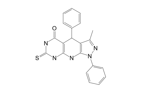 3-METHYL-1,4-DIPHENYL-7-THIOXO-4,6,8,9-TETRAHYDRO-PYRAZOLO-[5,4-B]-PYRIMIDINO-[5,4-E]-PYRIDIN-5-ONE