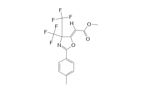 (Z)-[2-(4-METHYLPHENYL)-4,4-BIS-(TRIFLUOROMETHYL)-2-OXAZOLIN-5-YLIDENE]-ACETIC-ACID-METHYLESTER