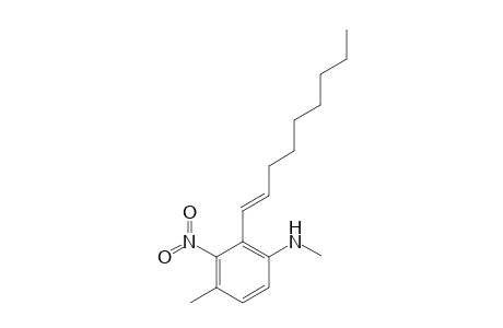 trans-4,N-Dimethyl-3-nitro-2-[1-(1-nonenyl)]aniline