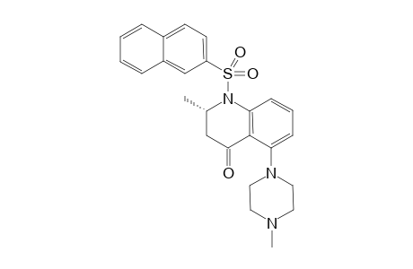 (S)-2-methyl-5-(4-methyl-piperazin-1-yl)-1-(naphthalene-2-sulfonyl)-2,3-dihydro-1H-quinolin-4-one