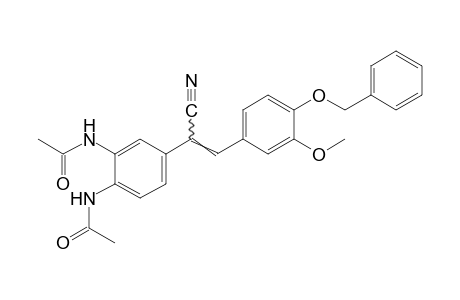 N,N'-{4-[4-(benzyloxy)-alpha-cyano-3-methoxystyryl]-o-phenylene}bisacetamide