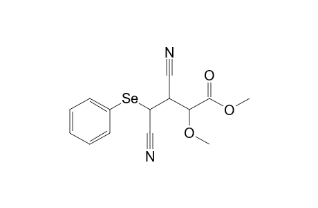 3,4-Dicyano-2-methoxy-4-(phenylseleno)butanoic acid methyl ester