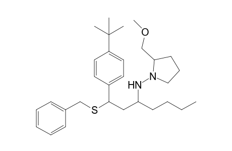 {[2'-(Benzylsulfanyl)-2'-(4"-t-butylphenyl)ethyl]pentyl}-[2-(methoxymethyl)pyrrolidin-1-yl]amine