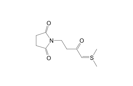 1-[4-(dimethyl-$l^{4}-sulfanylidene)-3-keto-butyl]pyrrolidine-2,5-quinone