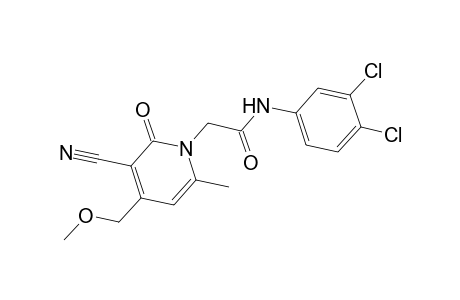 1-Pyridineacetamide, 3-cyano-N-(3,4-dichlorophenyl)-1,2-dihydro-4-(methoxymethyl)-6-methyl-2-oxo-