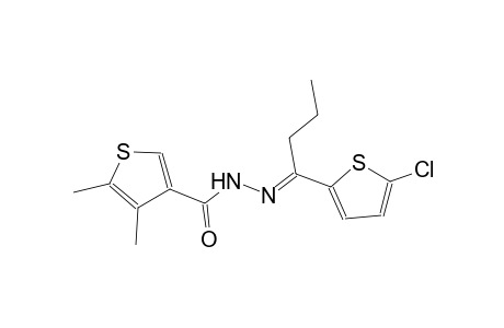 N'-[(E)-1-(5-chloro-2-thienyl)butylidene]-4,5-dimethyl-3-thiophenecarbohydrazide